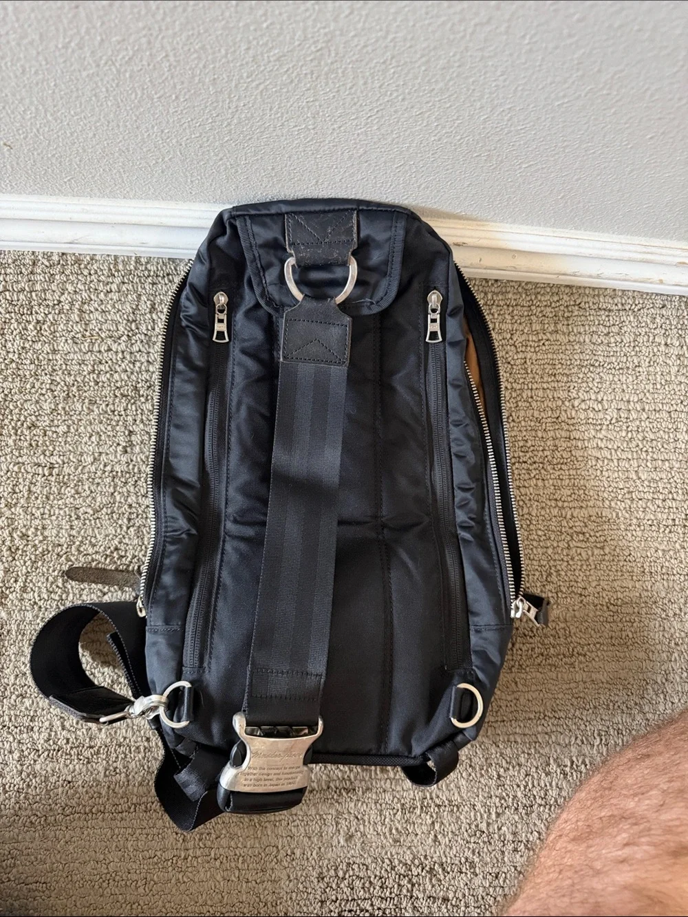 Master-Piece Black Men’s Sling Backpack - Classic Everyday Carry